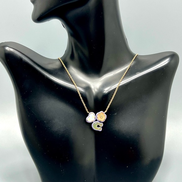 Coach Pendant Necklace Gold Tone - Picture 2 of 11